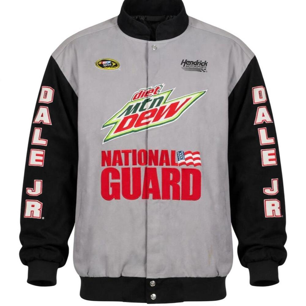 Dale Earnhardt Jr 88 Jacket 2XL Diet Mtn Dew National Guard NASCAR